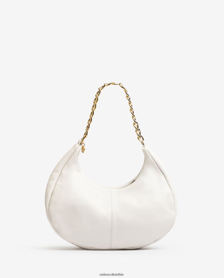 co Unisa mujer bolso de hombro de tamaño mediano blanco F0X80H1168