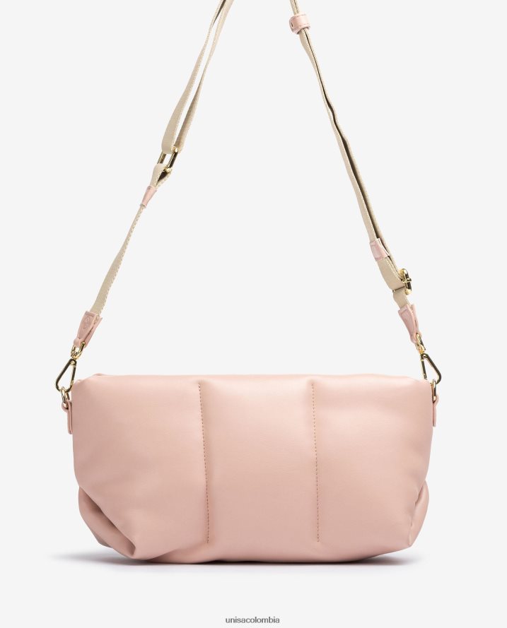 co Unisa mujer bolso de mano acolchado tamaño mediano rosa F0X80H1165