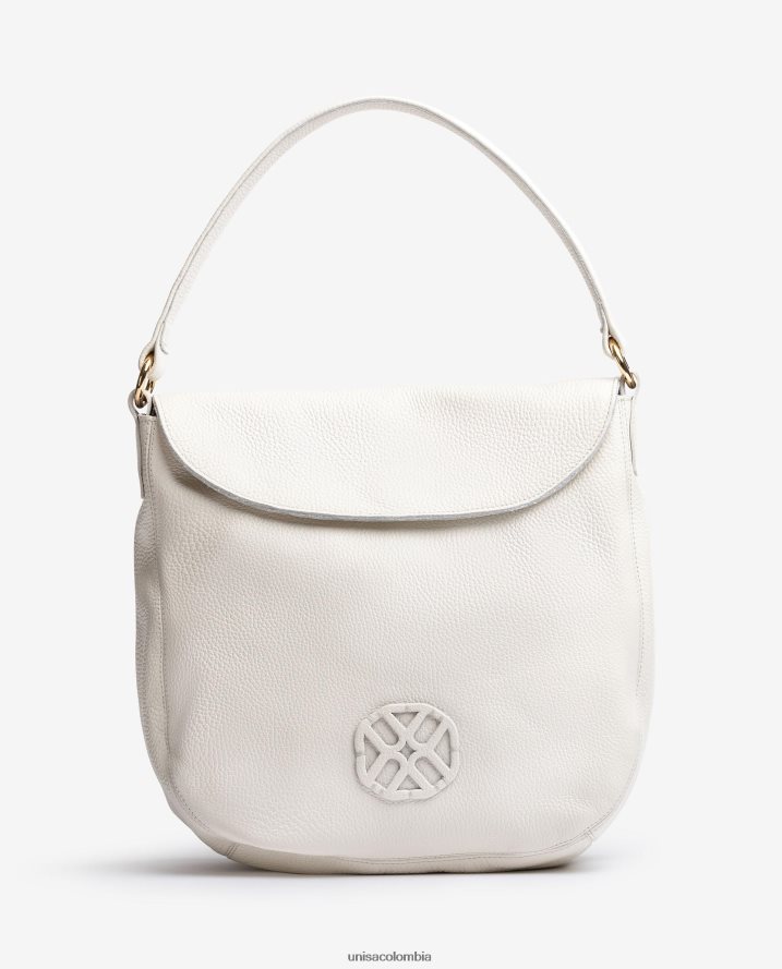 co Unisa mujer bolso grande con monograma blanco F0X80H1144