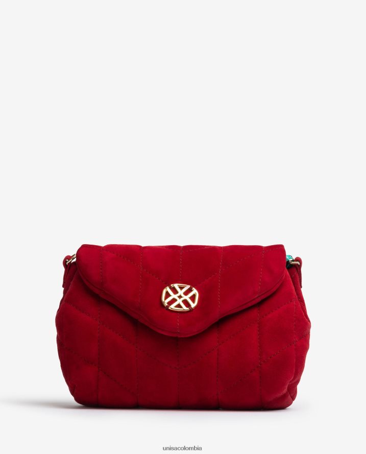 co Unisa mujer bolso acolchado rojo F0X80H1215